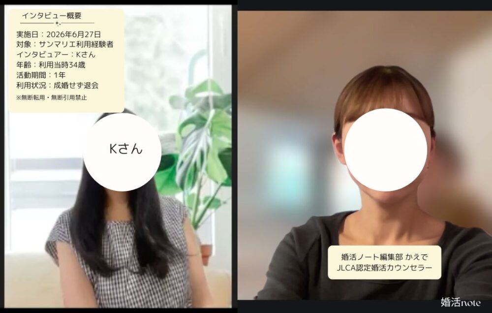 結婚相談所サンマリエ利用経験者にインタビュー取材を行った画像