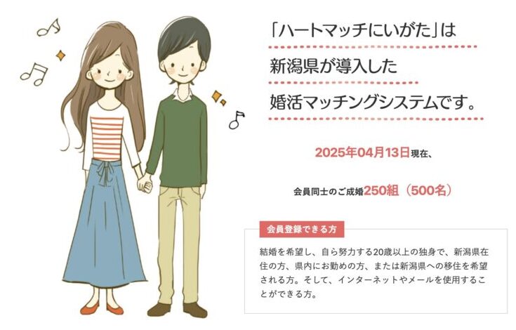 ハートマッチにいがたの特徴やサービス内容について