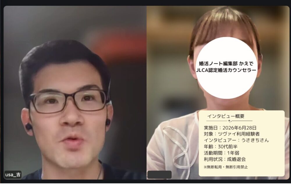 結婚相談所ツヴァイ利用経験者にインタビュー取材を行った画像