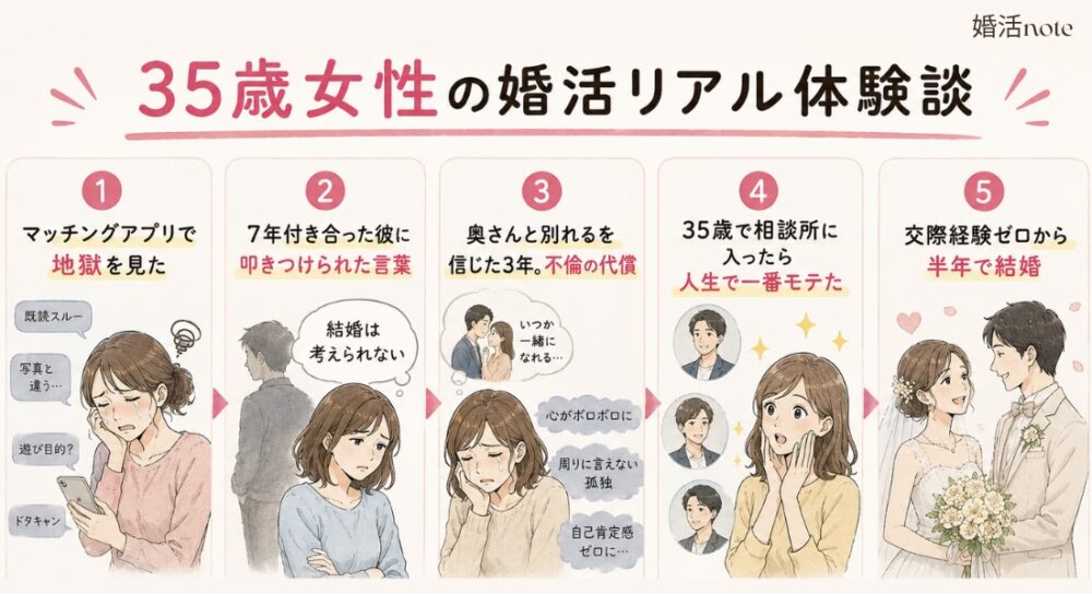 35歳女性の婚活体験談