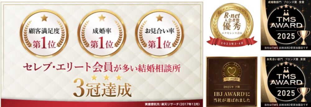 エクセレンス青山はハイクラス結婚相談所1位