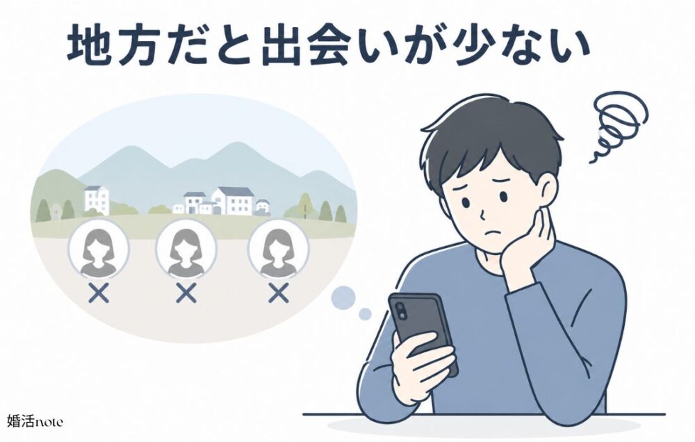 IBJメンバーズの悪い口コミ・評判(地方だと出会いが少ない)