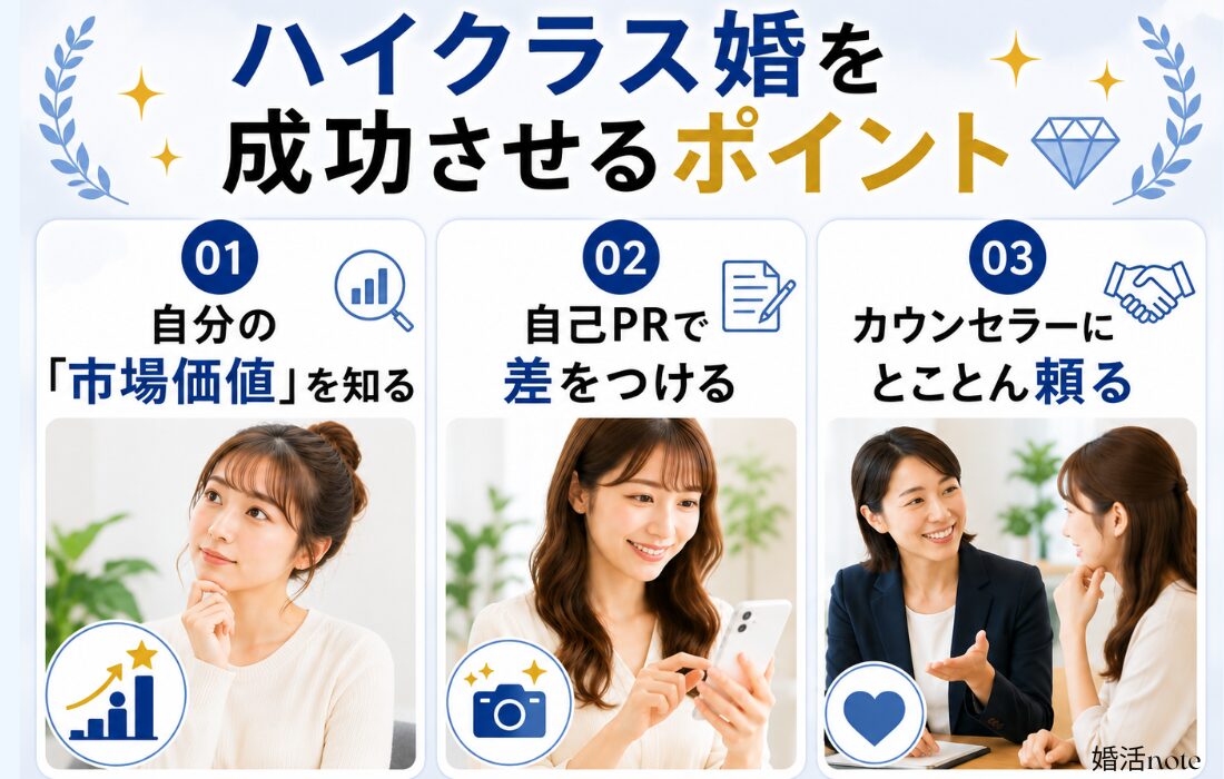 ハイクラス婚を成功させるポイント