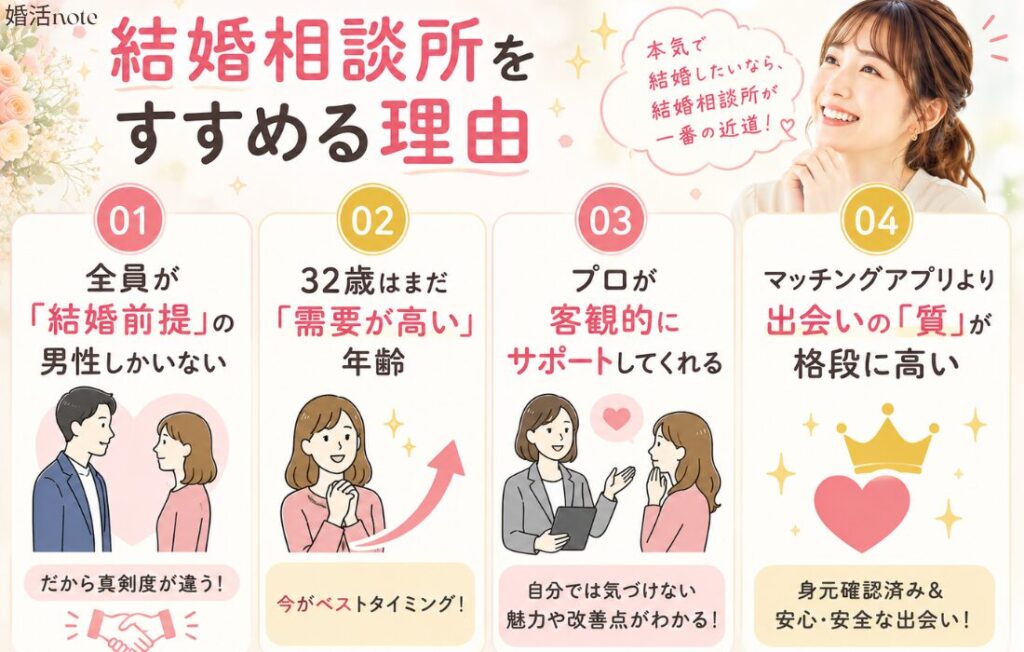 結婚相談所を進める理由